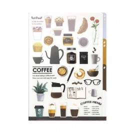 Midori Clear folder A4 Coffee