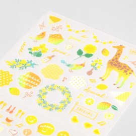 Midori Sticker Collection Stickers Set Yellow