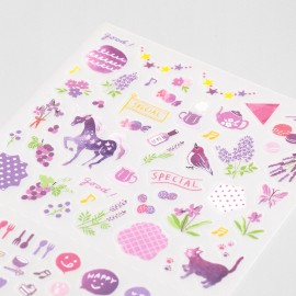 Naklejki Midori Sticker Collection Color | Fioletowy