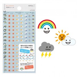 Midori Seal Collection Stickers | Weather