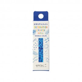 Midori Decoration Crayon Refill | Light Blue x Blue