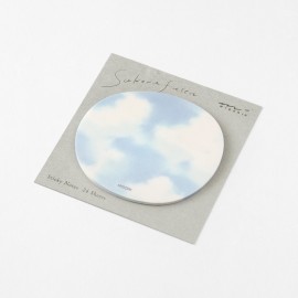 Karteczki samoprzylepne Midori Sakura Fusen Transparentne | Błękitne niebo