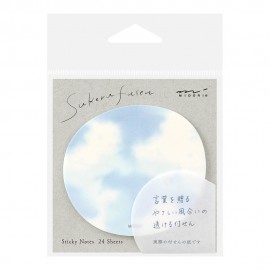 Karteczki samoprzylepne Midori Sakura Fusen Sticky Notes Błękitne niebo