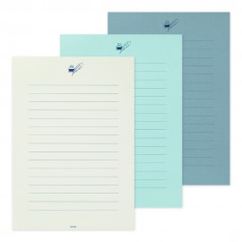 Papier listowy Midori Giving a Color A5 Niebieski