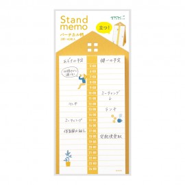 Stand Memo Pad Vertical Type Schedule