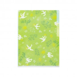 Folder Midori A5 Białe Ptaki