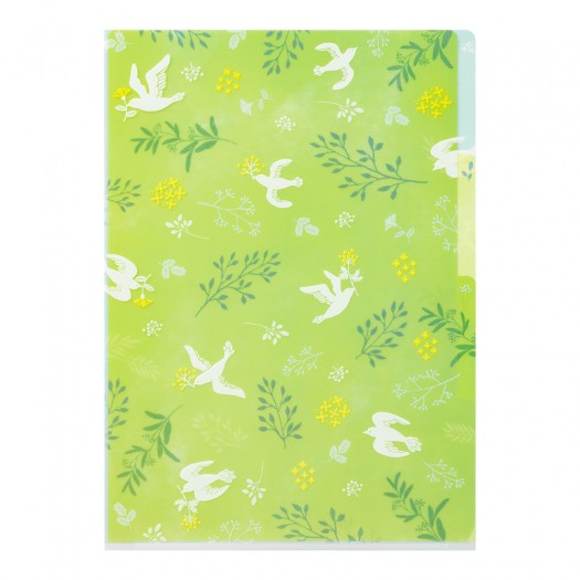 Folder Midori A4 | White Birds