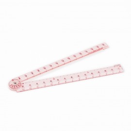Midori Plastic Multi Ruler 30 cm Pale Pink - Limited Edition