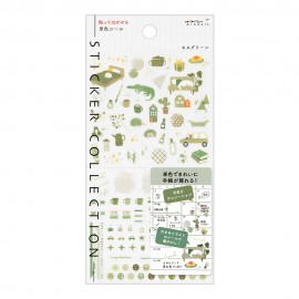 Midori Sticker Collection Color Stickers | Moss Green
