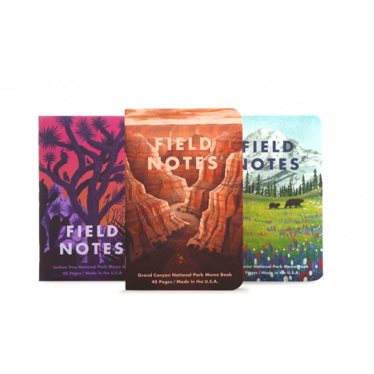 Field Notes National Parks of United States of America 3-Pack, Grid