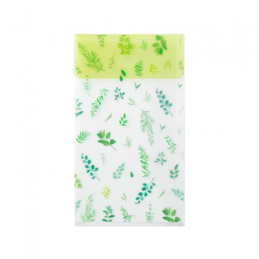 Folder with Flap Midori A5 Slim | Leaves