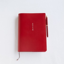 Leather Cover for Hobonichi Techo 5-Year Large A5 Red