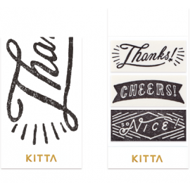 Hitotoki Kitta Index Washi Labels Wide | Messages