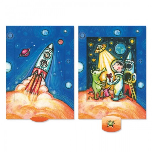 Greeting Card Curiosi | Space rocket