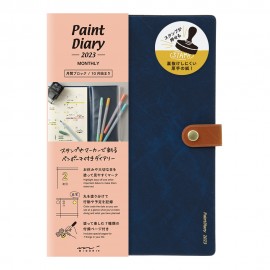 Kalendarz Midori Paint Diary 2023 Niebieski