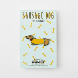 Pop Out Card Decoration Pin Badge Sausage Dog