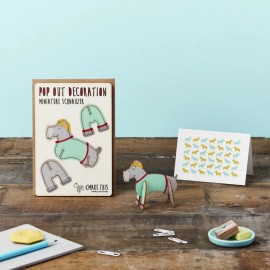 Kartka Pop Out Card Decoration | Schnauzer miniaturka