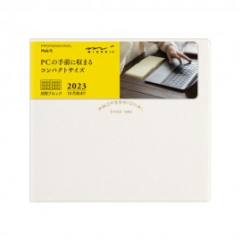 Monthly calendar Midori Professional Mobile 2023 Gray