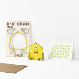 Pop Out Card Decoration Monster
