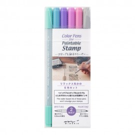 Pens for paintable stamps Midori Relaxation