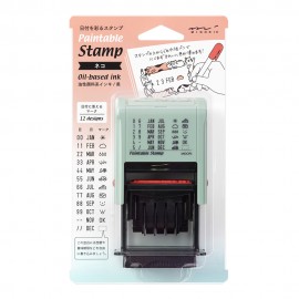 Date stamp Midori Paintable | Cats