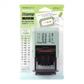 Pieczątka z datą Midori Paintable Stamp | Ramka