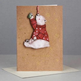 Christmas Card Polar Bear