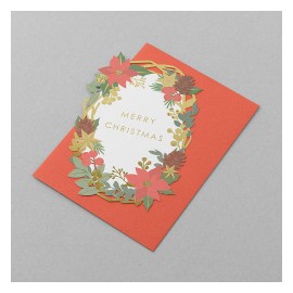 Christmas card Midori Wreath