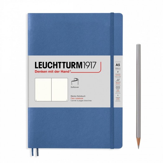 Notatnik Leuchtturm1917 Softcover A5 gładki | Denim