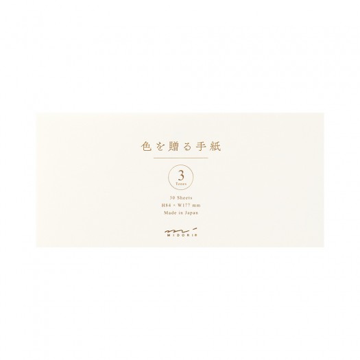 Message Letter Pad Midori Giving a Color | White