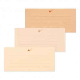 Message Letter Pad Midori Giving a Color Brown