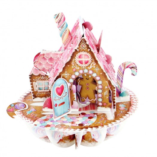 Santoro Pirouettes Card | Gingerbread House