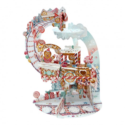 Santoro Pendulum Card Gingerbread Train