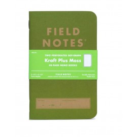 Notesy Field Notes Moss 2 Pack w kropki