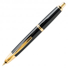 Pilot Capless Black with gold Trims 18K