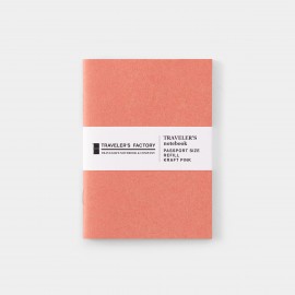 Refill Traveler's Factory Passport Size Kraft | Pink