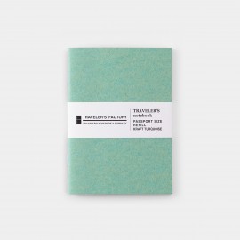 Wkład z kolorowymi kartkami Passport Size Traveler's Factory | Turkusowy