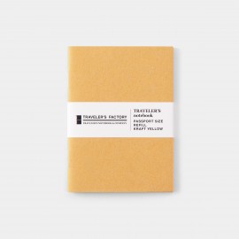 Refill Traveler's Factory Passport Size Kraft | Yellow
