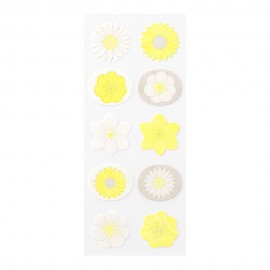 Letterpress Stickers Midori | Flowers