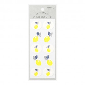 Letterpress Stickers Midori | Lemon