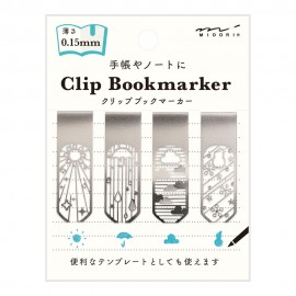 Zakładki Midori Clip Bookmarker 0,15 mm | Pogoda