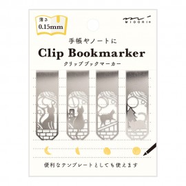 Zakładki Midori Clip Bookmarker 0,15 mm | Kot i Księżyc