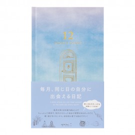 Midori 12-Month Diary Gate Blue