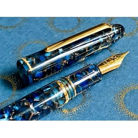 Esterbrook Fountain Pen Estie Nouveau Bleu Gold Trim
