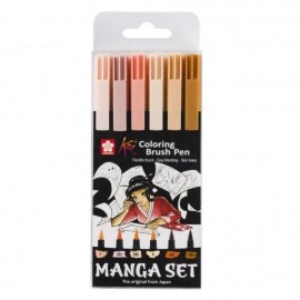 Zestaw Brush Penów Sakura Koi Coloring Brush Pen Manga Set