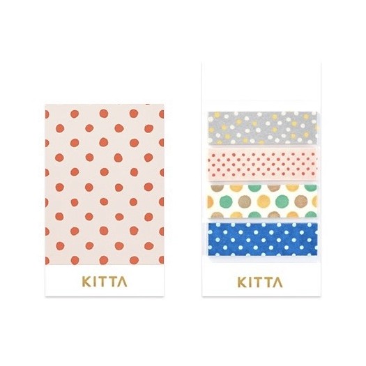 Hitotoki Kitta Index Washi Labels | Dots