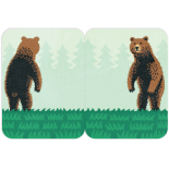 Karteczki samoprzylepne z ilustracją niedźwiedzia.