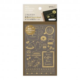 Midori Foil Transfer Stickers | Coffee