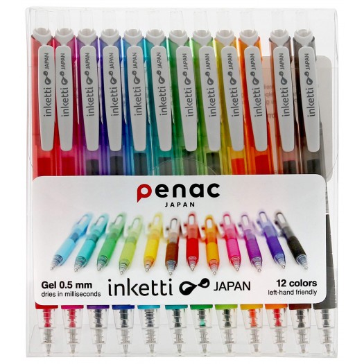 Penac Inketti – automatic gel pens set 12 colors