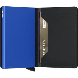SECRID wallet in Black & Blue